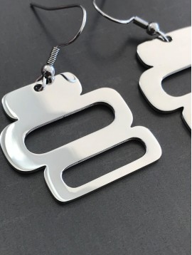 Stainless Steel Earrings - Rectangles.