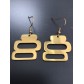 Boucles d'oreilles Acier - Rectangles.