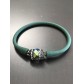 Bracelet - Gomme avec perle facette et strass