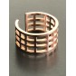 Steel Ring - Bangle chequered.