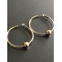 Earrings - Hoops with ball