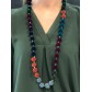 Long necklace - Pom poms balls.