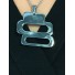 Collier Acier - 3 rectangles