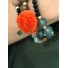 Bracelet éla - Multirangs avec boules pompons et perles