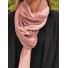 Scarf - two-tone scarf in fine knit.