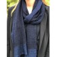 Scarf - two-tone scarf in fine knit.