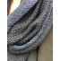 Scarf - two-tone scarf in fine knit.