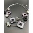 Collier - Multirangs avec fleurs résine