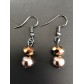 Earrings - Faceted pearls and round beads.