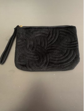 Clutch bag - Plain color velvet style.