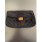 Cross body bag - Plain color velvet style with flap and twisting button.