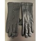 Gants cuir avec ligne strass