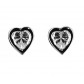 Silver earrings - Corazon
