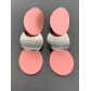 Earrings - Metallic and painted oval charms.