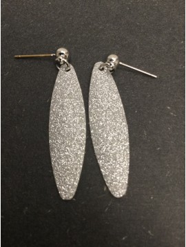 Earrings - Full glitter drop charm.