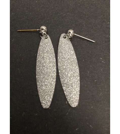 Boucles d'oreilles - Goutte toute paillettes.