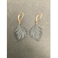 Boucles d'oreilles - Plume mat.