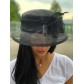 Chapeau sisal cloche plumes