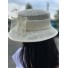 Chapeau sisal cloche plumes