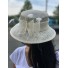 Chapeau sisal cloche plumes