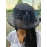 Chapeau sisal cloche plumes