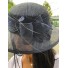 Chapeau sisal cloche plumes