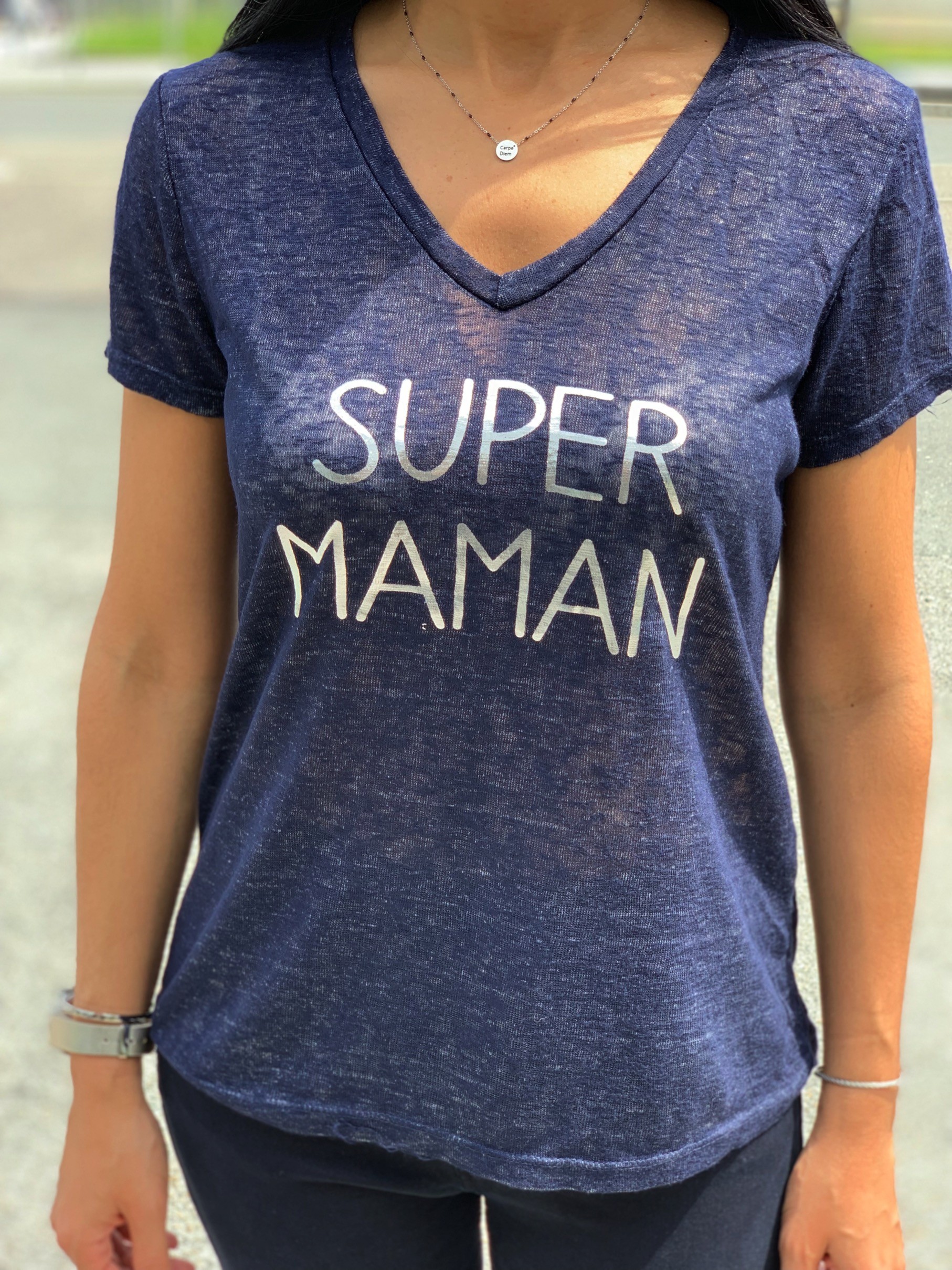 Tshirt manches courtes SUPER MAMAN