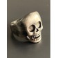 Bague Acier - Tête de mort 