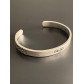 Bracelet - Jonc ouvert métal vieilli avec ancre 