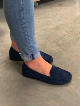 Mocassins style croute de cuir