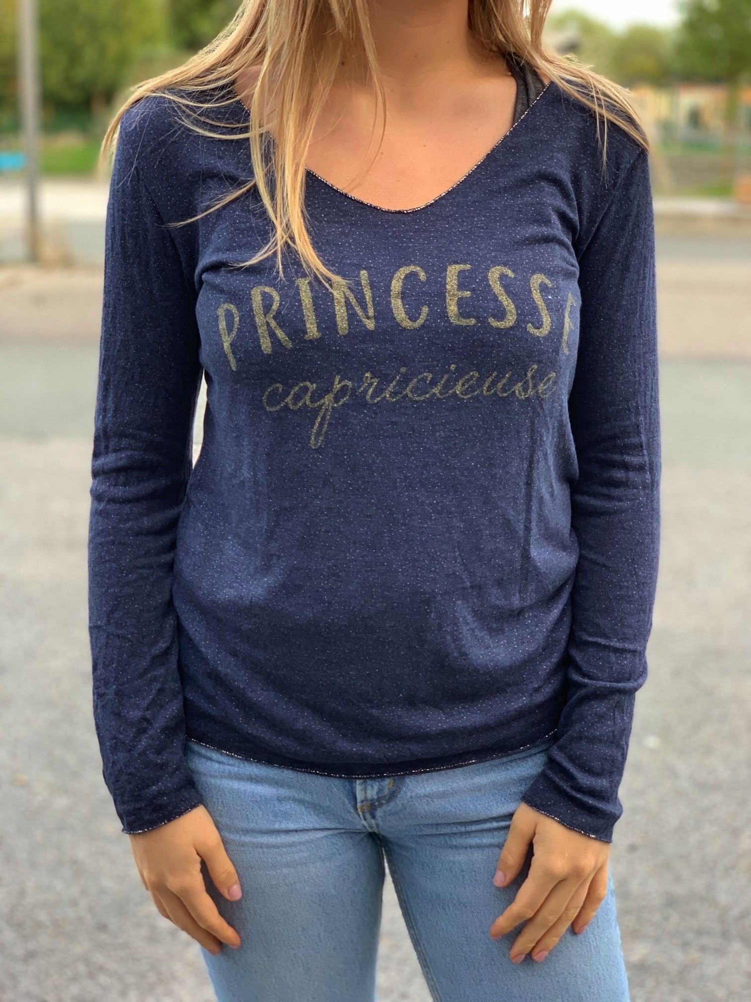 Tshirt manches longues brillant Princesse capricieuse