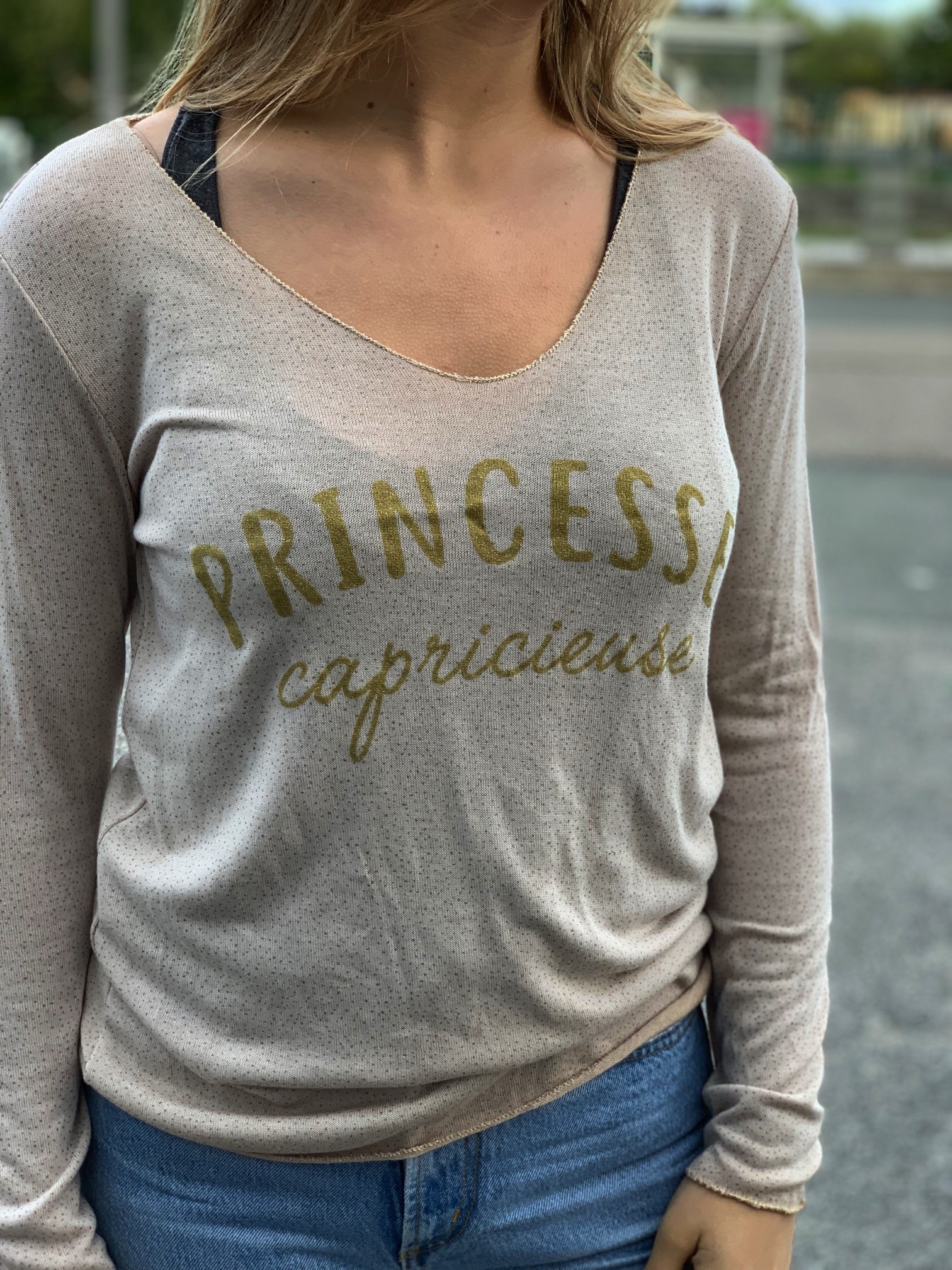 Tshirt manches longues brillant Princesse capricieuse