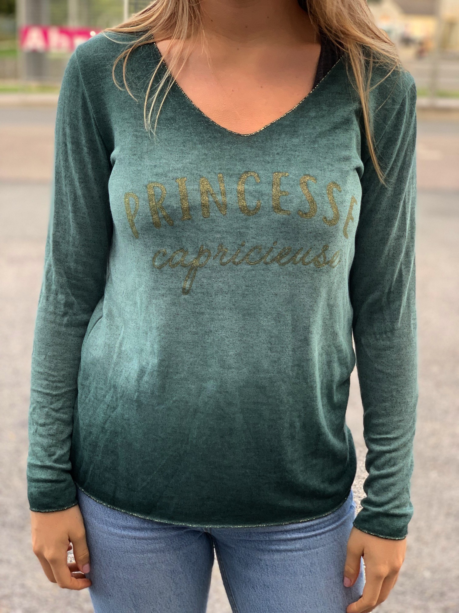 Tshirt manches longues brillant Princesse capricieuse