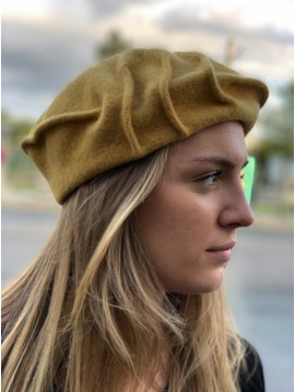 Beret laine nervuré