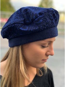 Beret polaire et tissu fantaisie