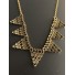 Collier - Triangles façon plumes oiseaux en strass