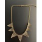 Collier - Triangles façon plumes oiseaux en strass