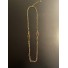 Collier Long - Rectangles patchwork sur double chaines différentes