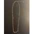 Collier Long - Rectangles patchwork sur double chaines différentes