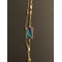Collier Long - Rectangles patchwork sur double chaines différentes