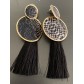 BO percées - 2 Disques façon reptile avec pompon fils