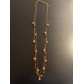 Collier Long - 2 Rangs avec perles facettes/pompons boules