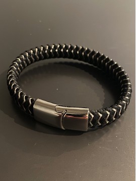 Bracelet Acier Aimant - Tresse fils et métal