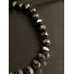 Bracelet Acier - Perles carrés avec noeud sur cordon et lien serrage