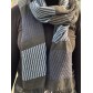 Echarpe tricot diagonal