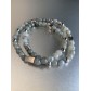 Bracelet Acier éla - Double tour perles en pierres naturelles