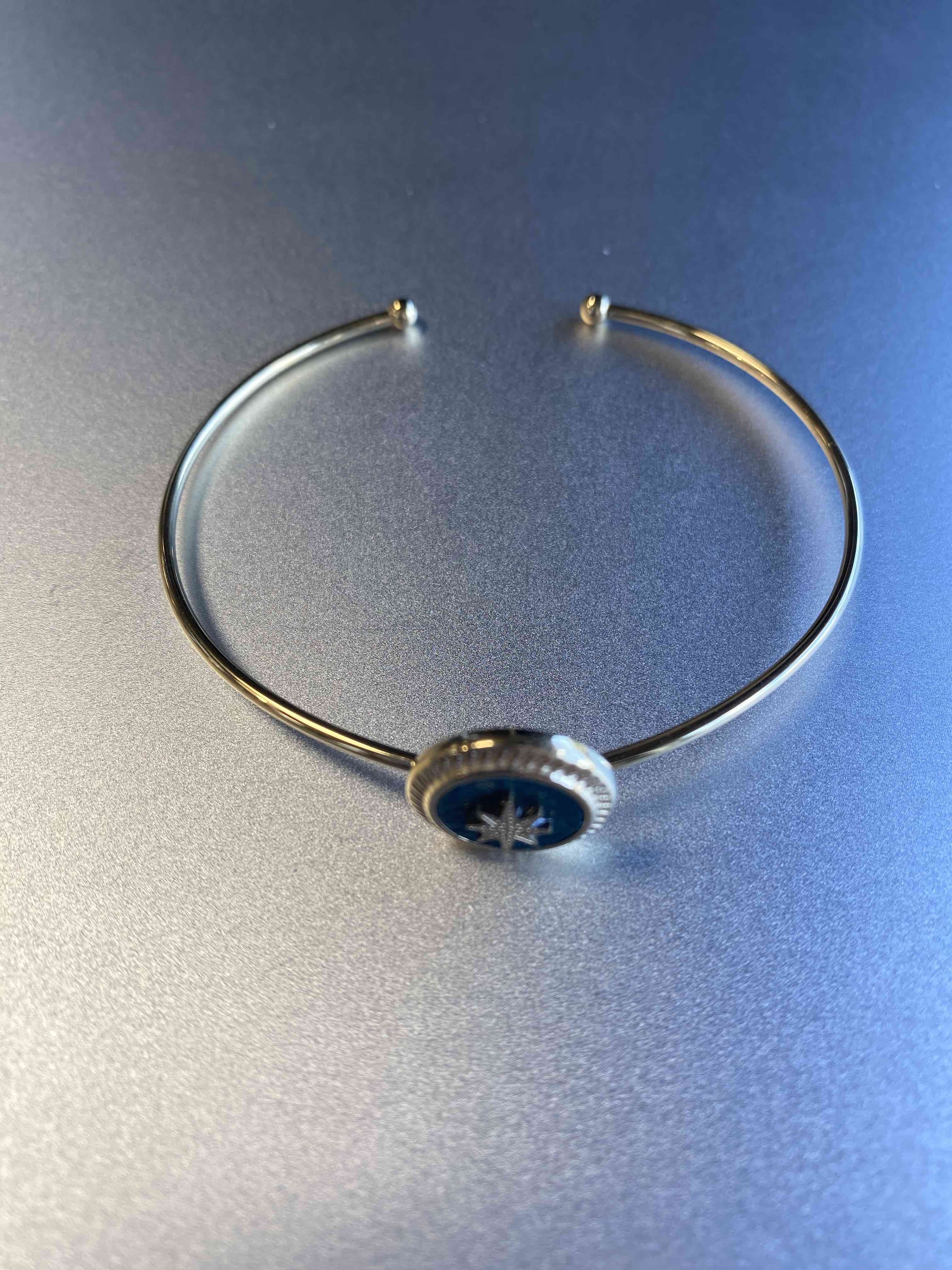 Bracelet Acier - Trèfles étoiles et pompons sur chaîne fine