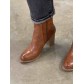 Bottines avec derrière façon croco 