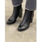 Bottines avec derrière façon croco 