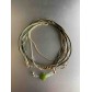 Bracelet - Multirangs Trèfle facettes  sur chaine et ruban